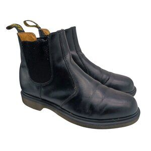 DR. DOC MARTENS '2976' Ankle Boots Mens Elastic Black Leather Chelsea Size 10 M